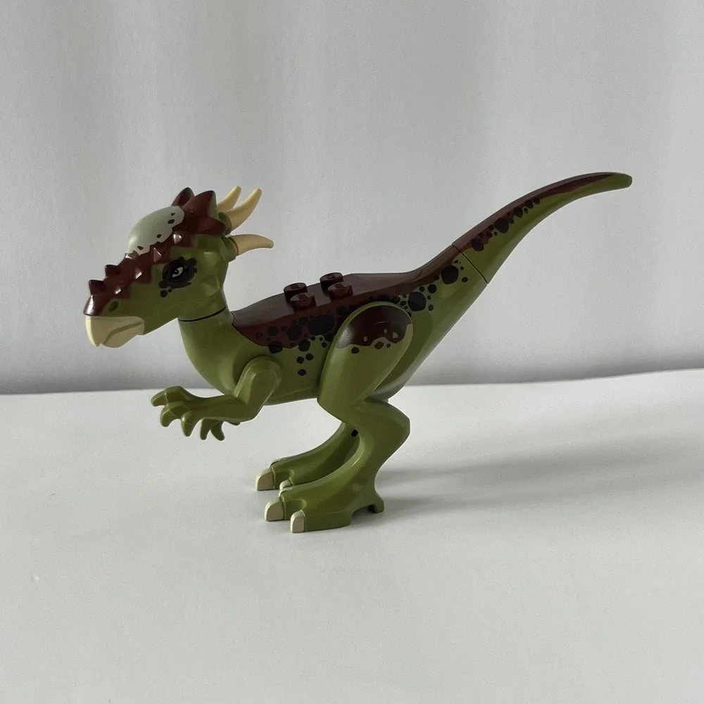 LEGO Jurassic World Stygimoloch Dinosaur Figure Olive Green Brown 75927 75939